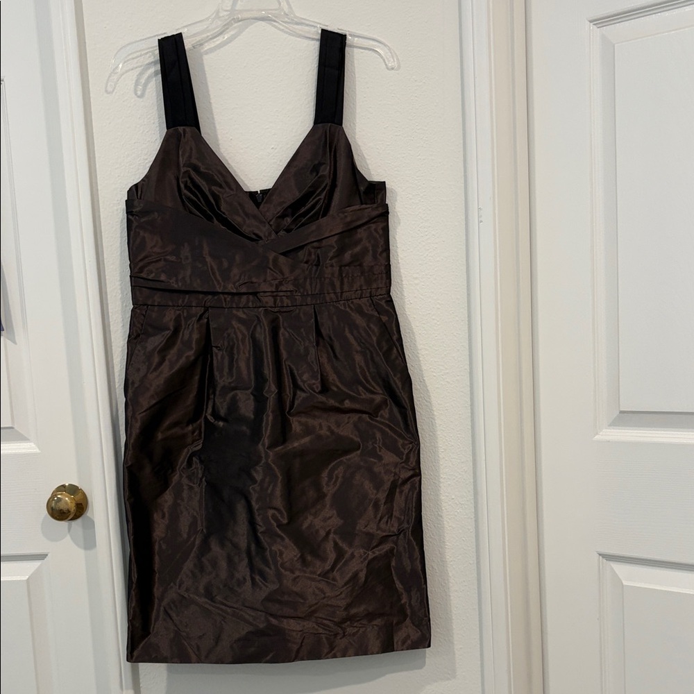 Banana Republic Petite Dark Brown Mini Dress